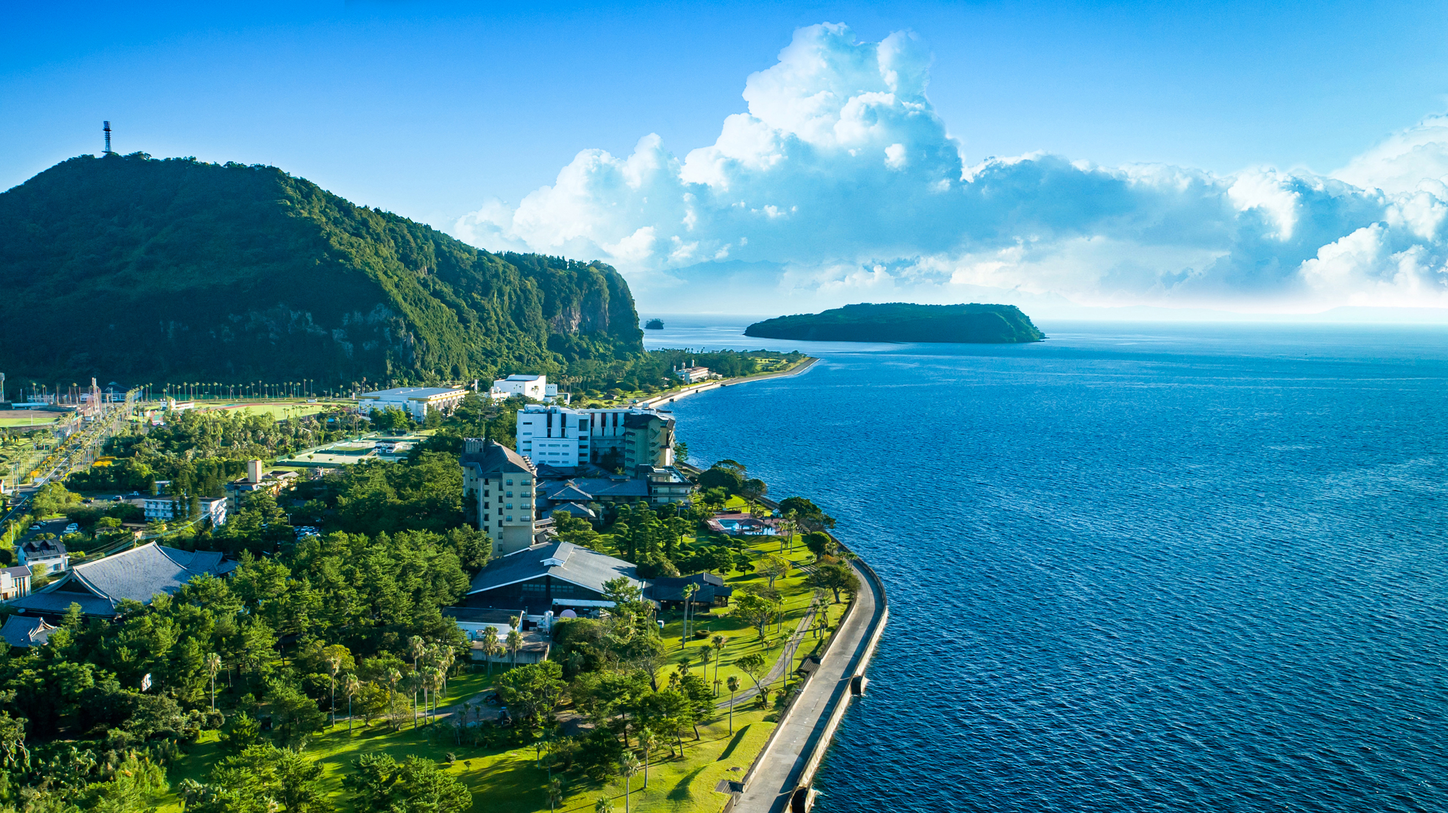 指宿白水館と錦江湾