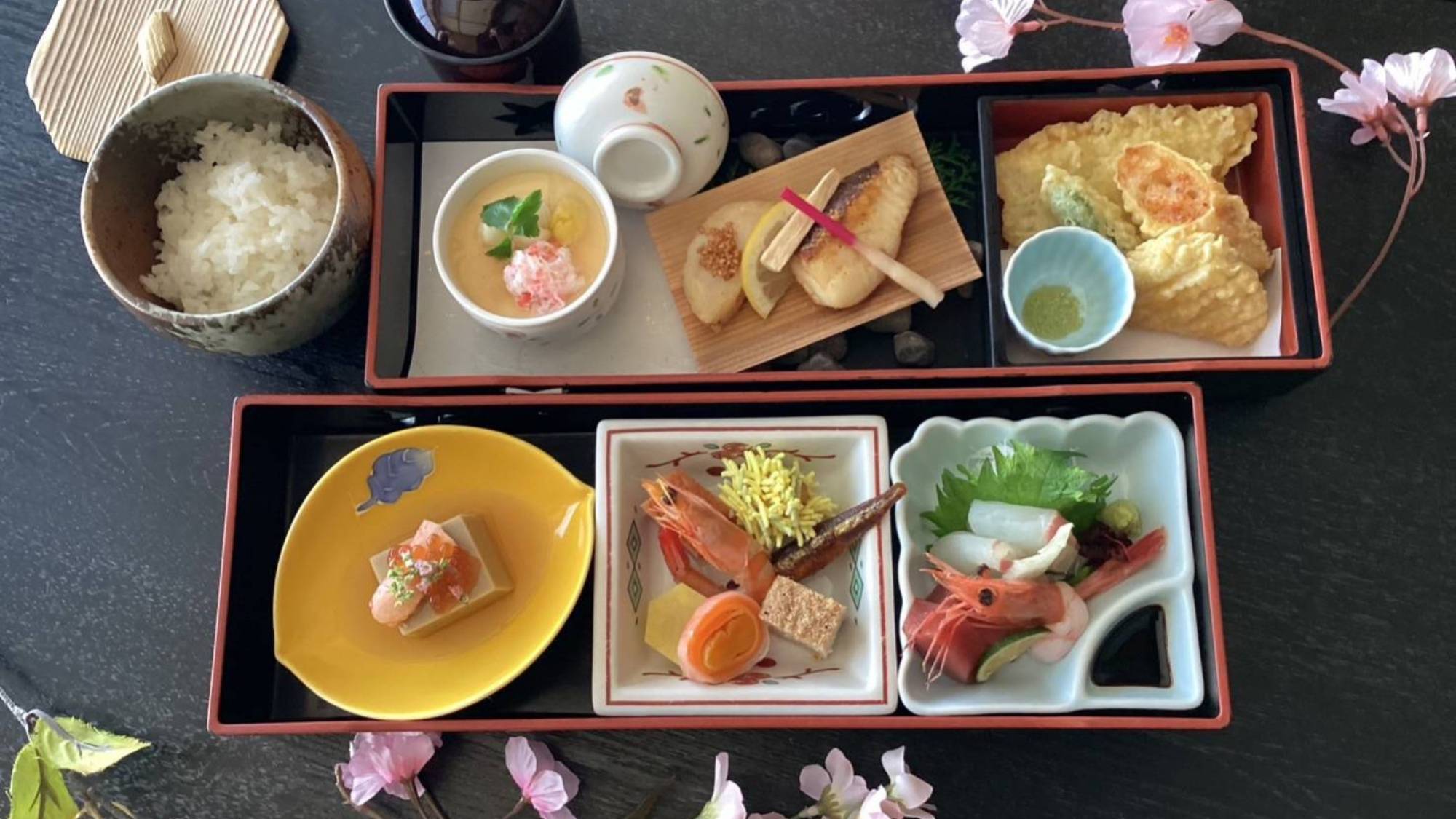 松花堂風箱膳お手軽夕食♪ビジネスでのご利用やお気軽観光におすすめ！