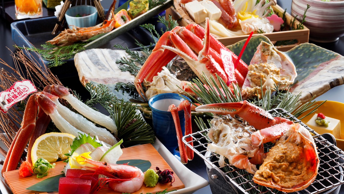 【さき楽60】冬の味覚！タグ付ブランド松葉蟹が早期予約2000円OFF♪茹で刺し松葉蟹1杯〇２食付