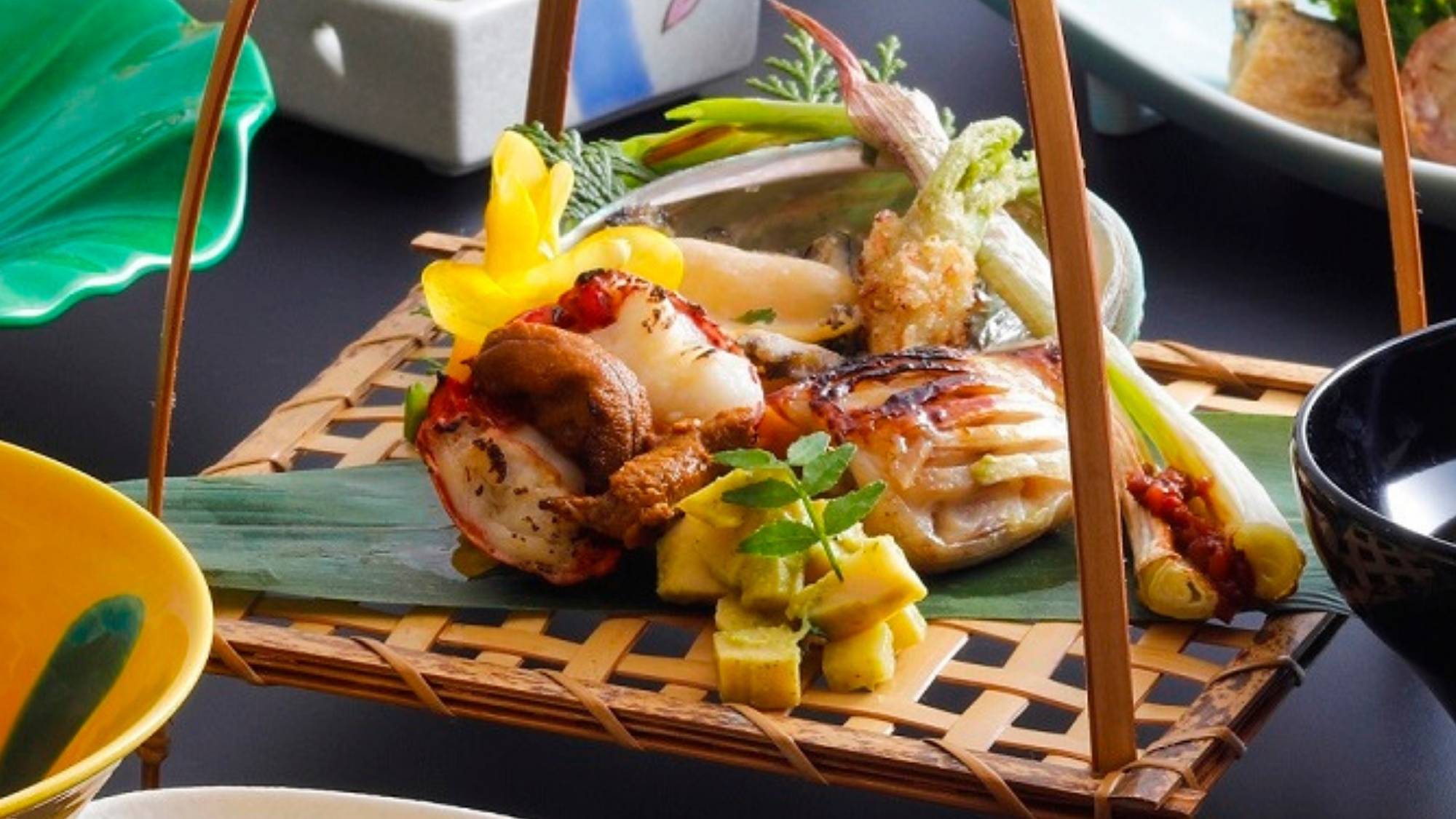 のどぐろ・鮑他日本海育ちの鮮魚に地物野菜を味わうグレードアップ会席
