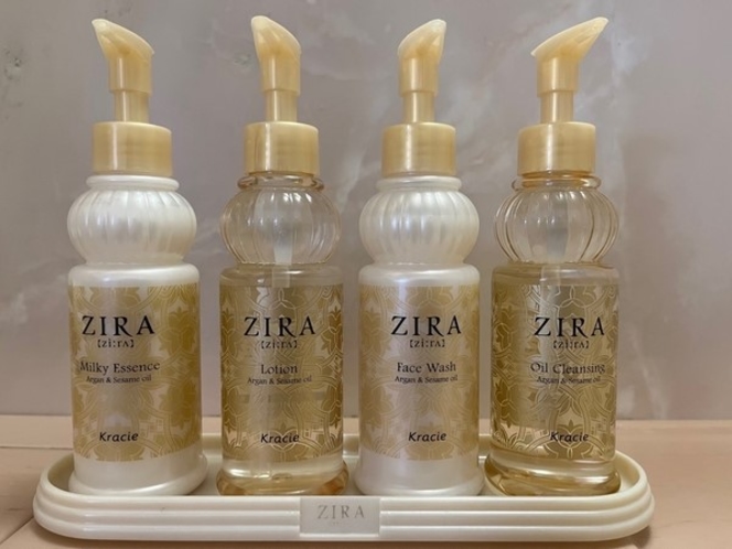 【ZIRA  乳液・化粧水・洗顔・クレンジングオイル】※数量限定フロント貸出