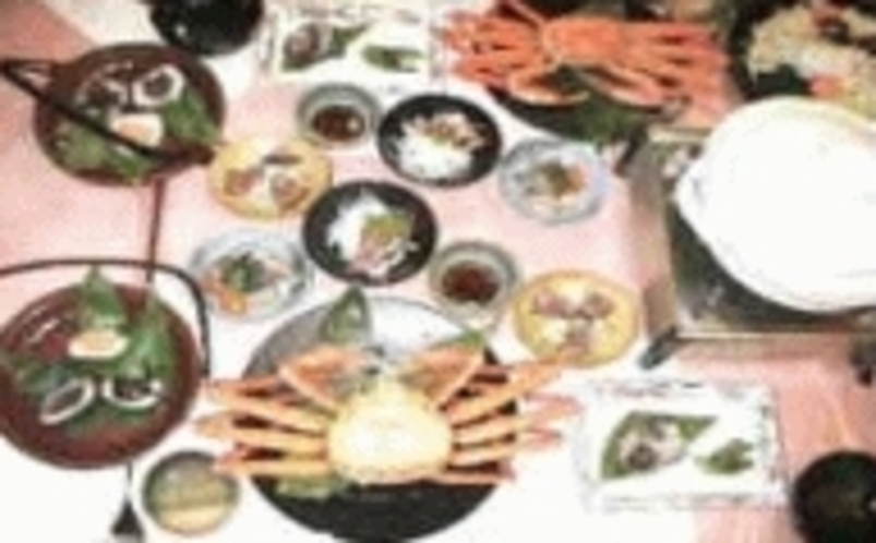 日本海の幸鍋とズワイ蟹＆笹寿司