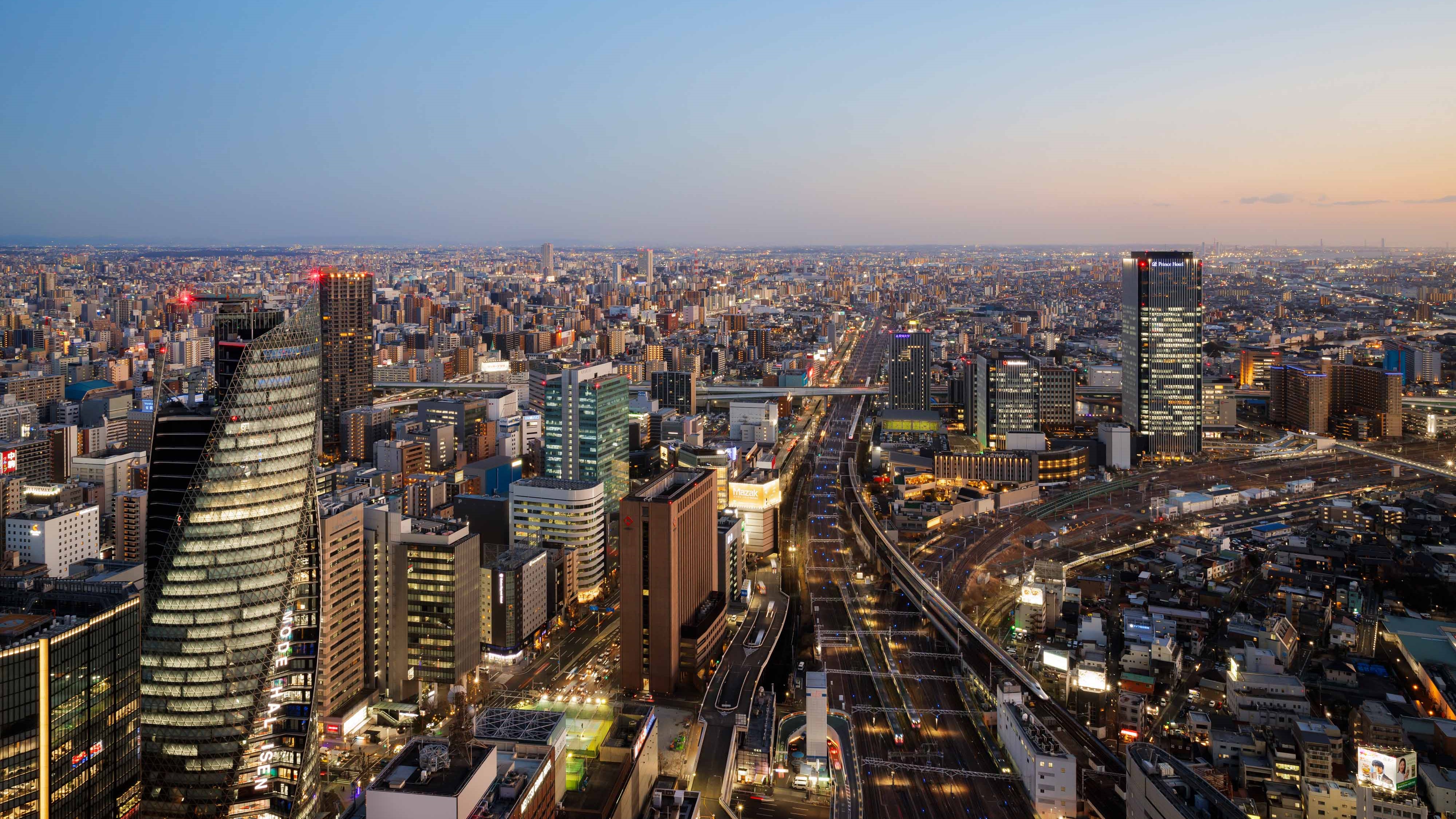 夕方の南側の眺め