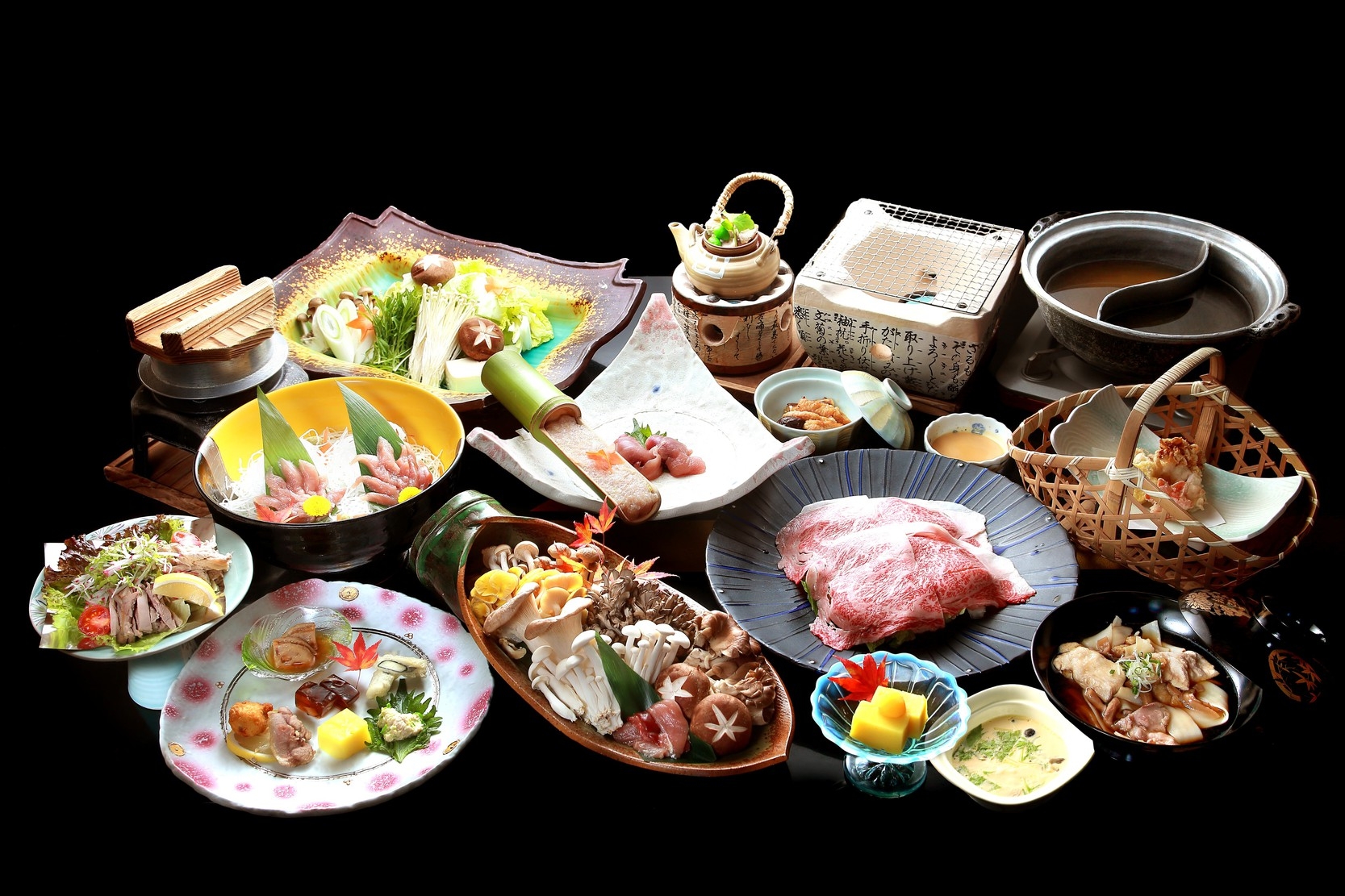 ☆半露天風呂付き客室　朝夕お部屋で豪華に高級食材キジフルコースプラン