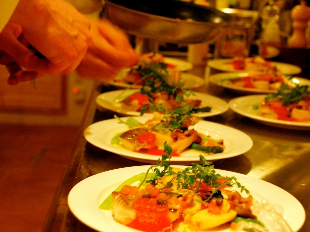 洗練されたお料理が並びます