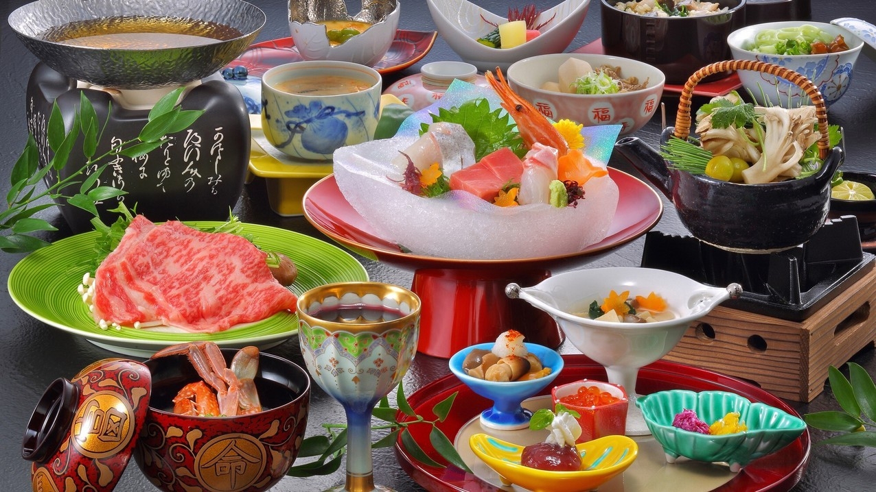 【秋季◆山形牛しゃぶしゃぶ】萬国屋のスタンダードプラン■夕食は山形牛しゃぶしゃぶ付和会席♪