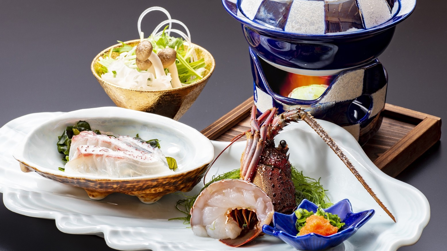 【平日限定10％OFF】〜鮑のステーキ会席〜