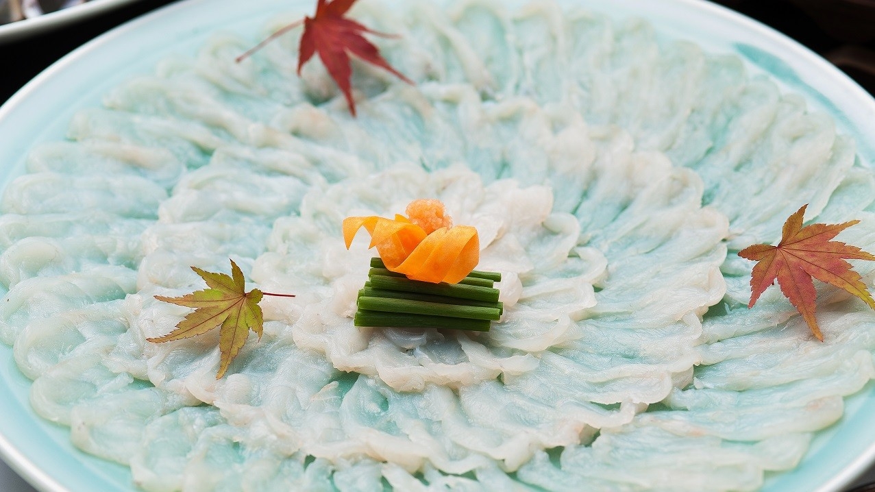 【宿中屋ふぐ会席】〜選べる伊勢海老or鮑〜