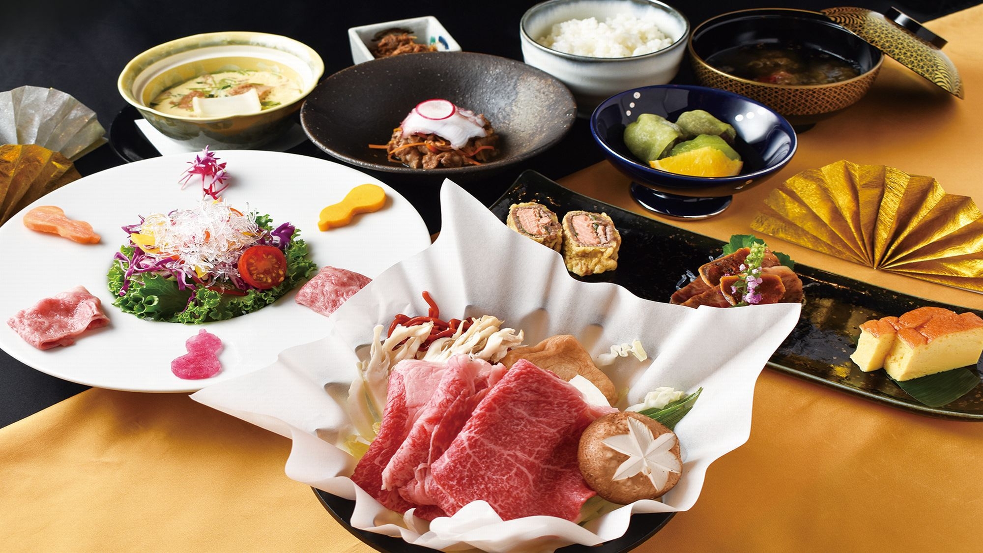 おでかけ夕食「れすとらん松喜屋 本店」で【豊臣秀長戦国御膳　じゅんじゅん】ディナー付プラン　朝食なし