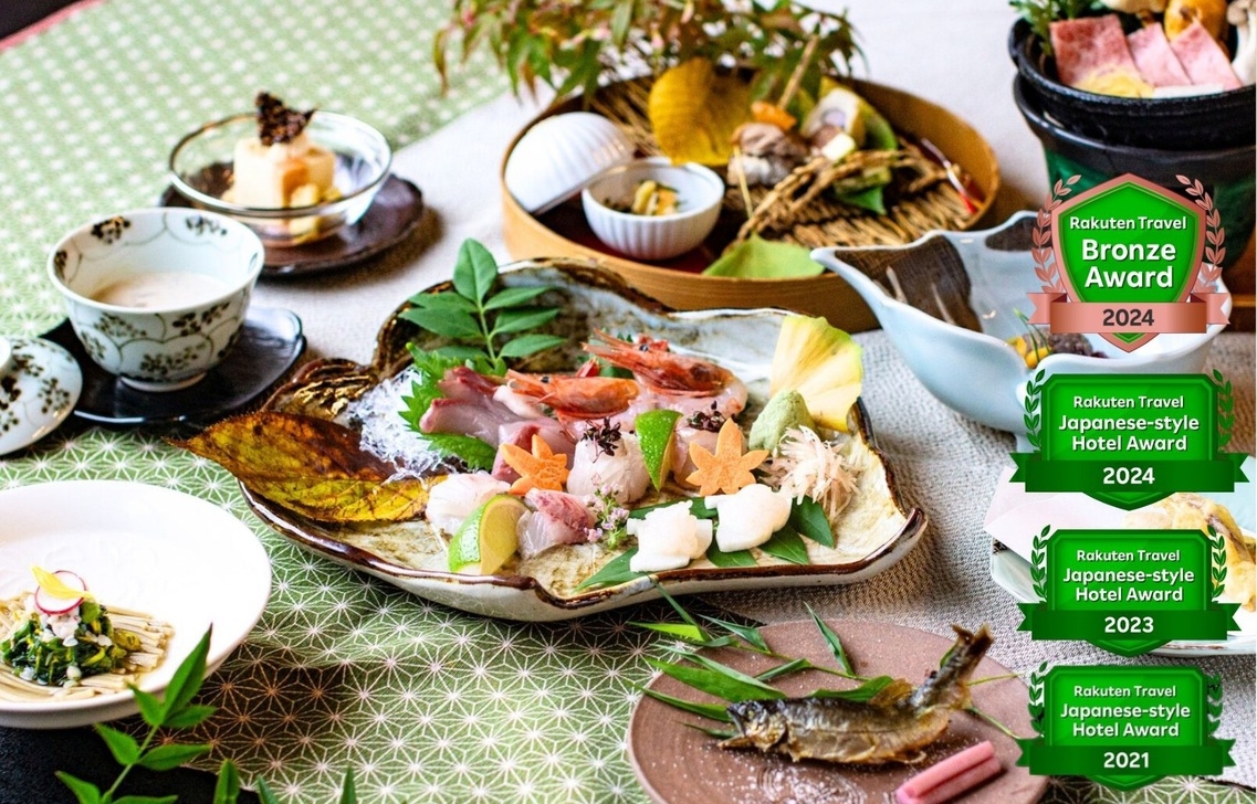 メインは5種のお刺身盛合せ＆和牛！大満足のスタンダードプラン♪【三楽園会席】