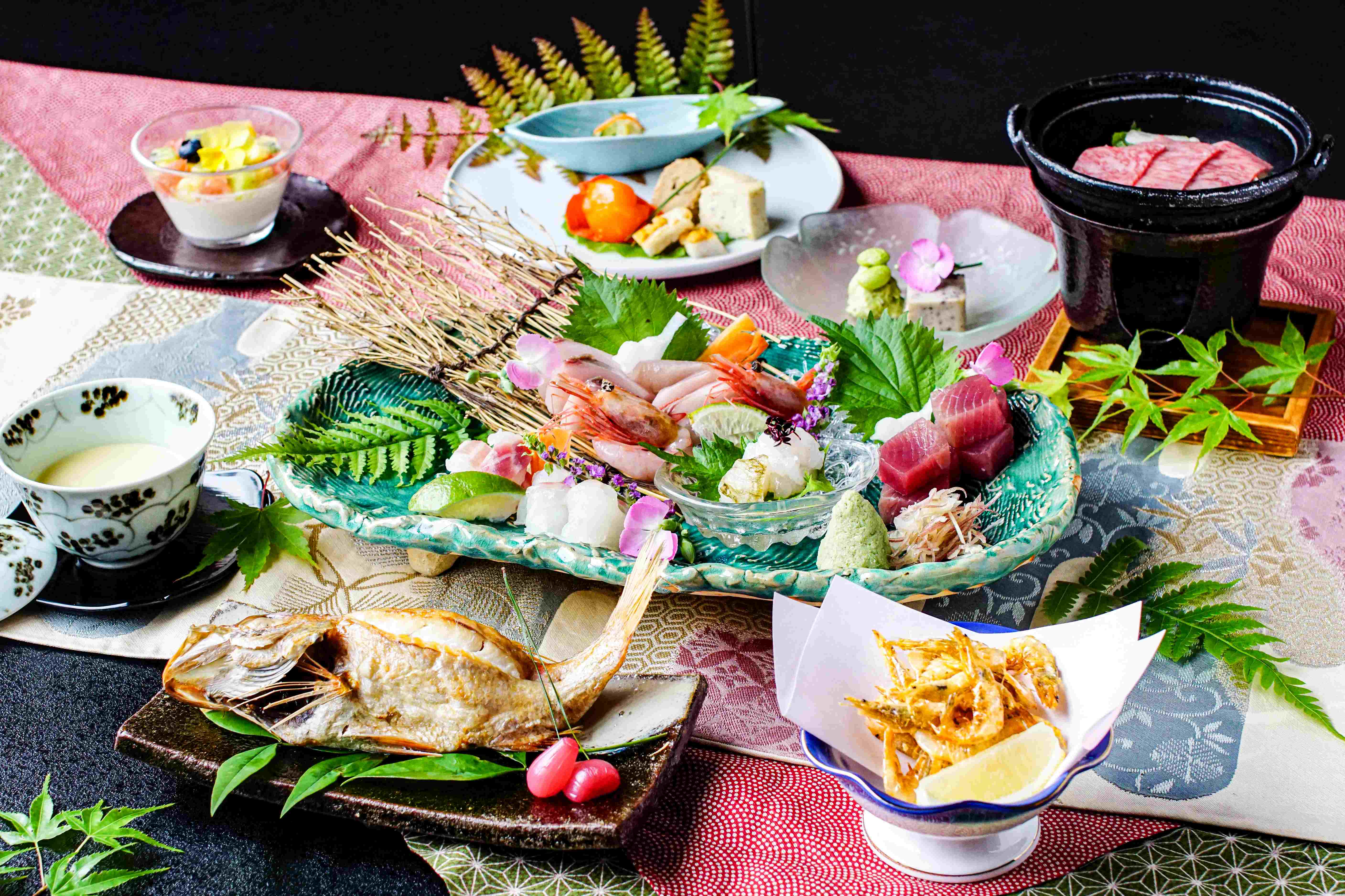 【のどぐろ・白えび満喫会席】全体例