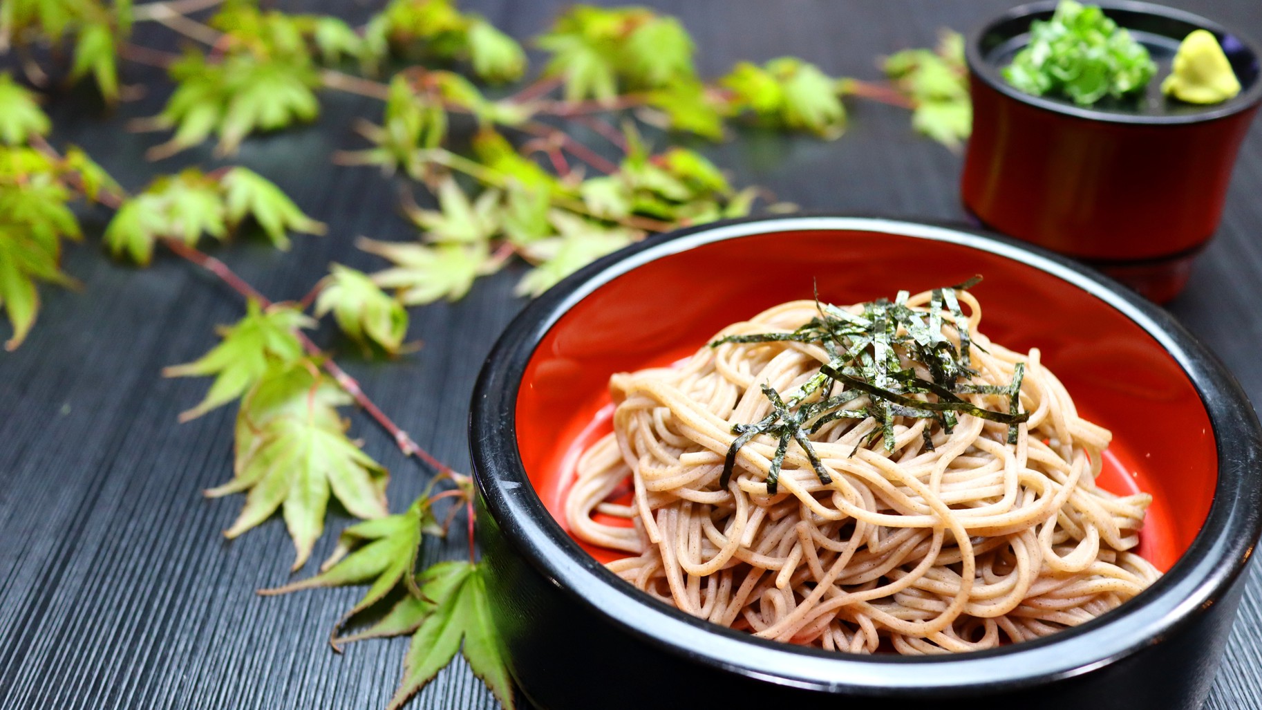 ご夕食：特選和牛のアップグレードプランに付くお蕎麦。楽天限定のサービスです♪