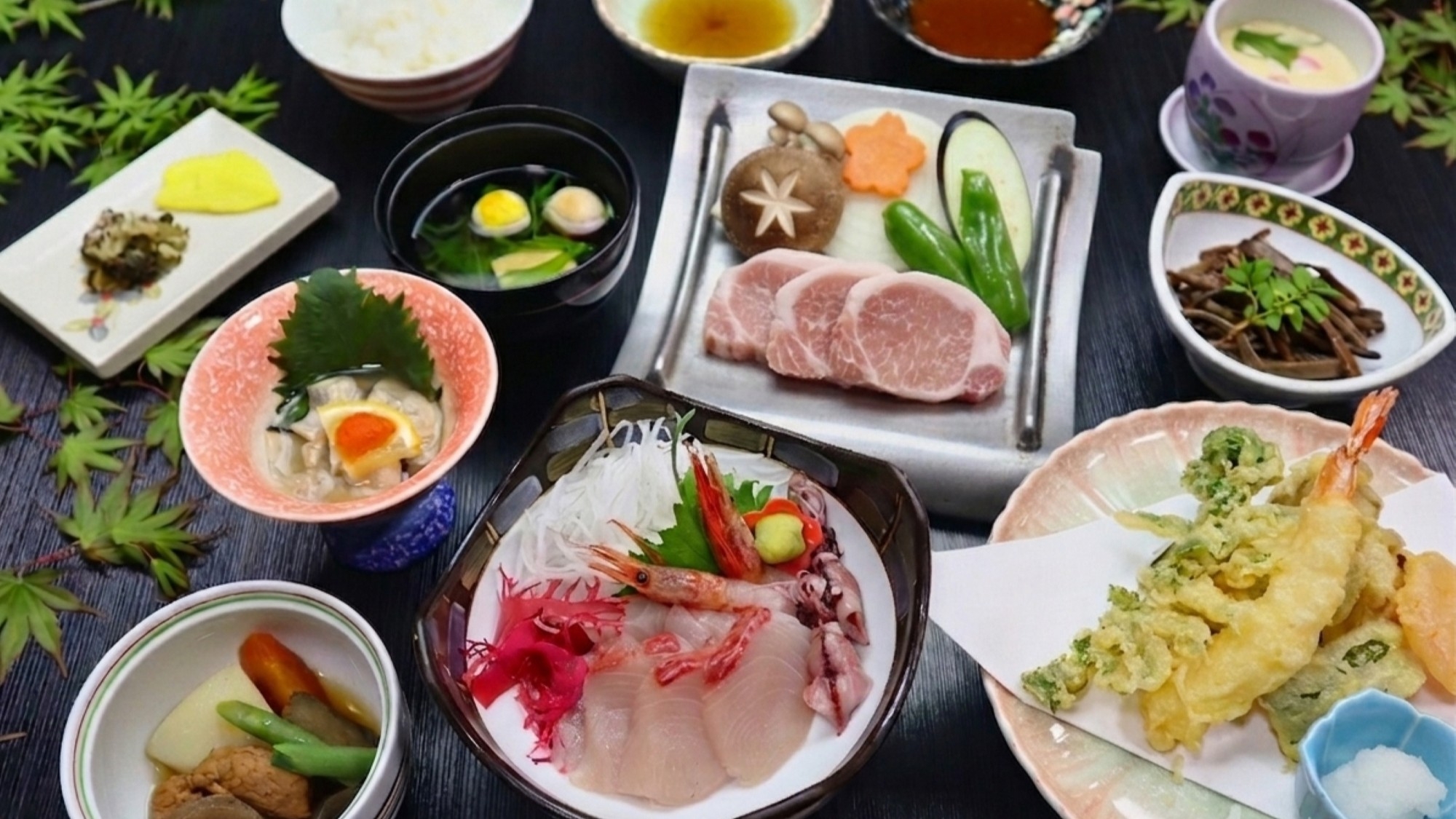 【期間限定 × 旅行支援２０％ＯＦＦ】＜夕食レストラン 1泊2食＞ 旬素材の創作会席