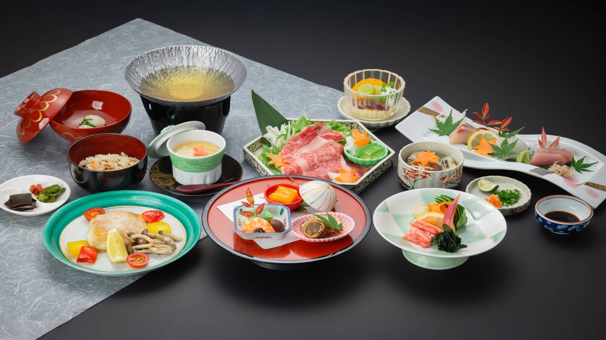 ■スタンダード■旬の地元食材を使用した基本会席