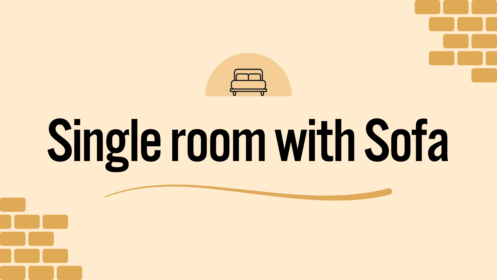 ソファ付きシングル　イメージ画