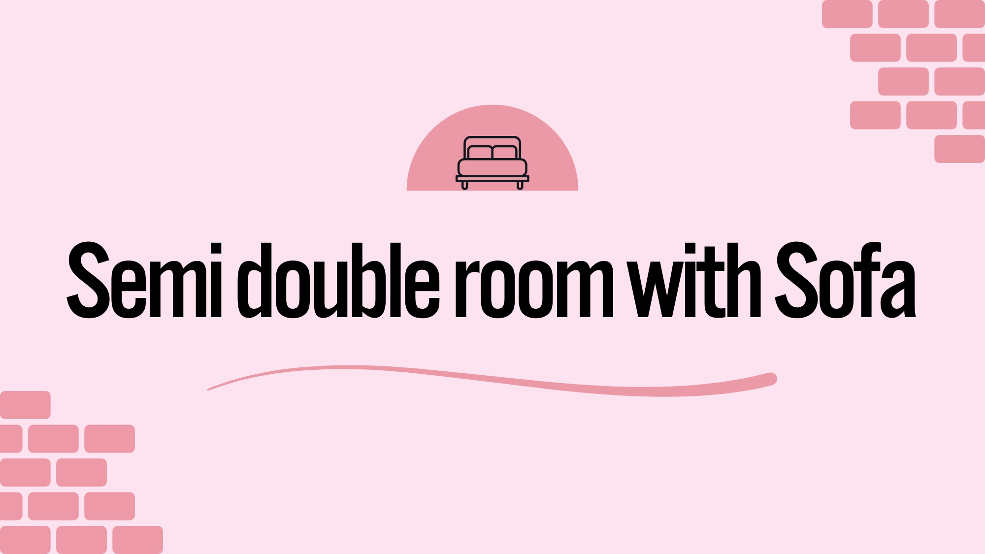 ソファ付きセミダブル　イメージ画