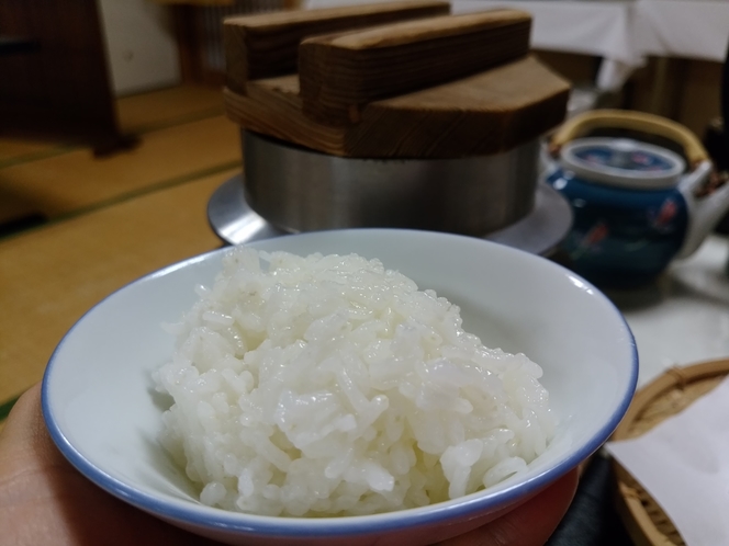 【ご朝食】高千穂産米を釜炊きでどうぞ♪