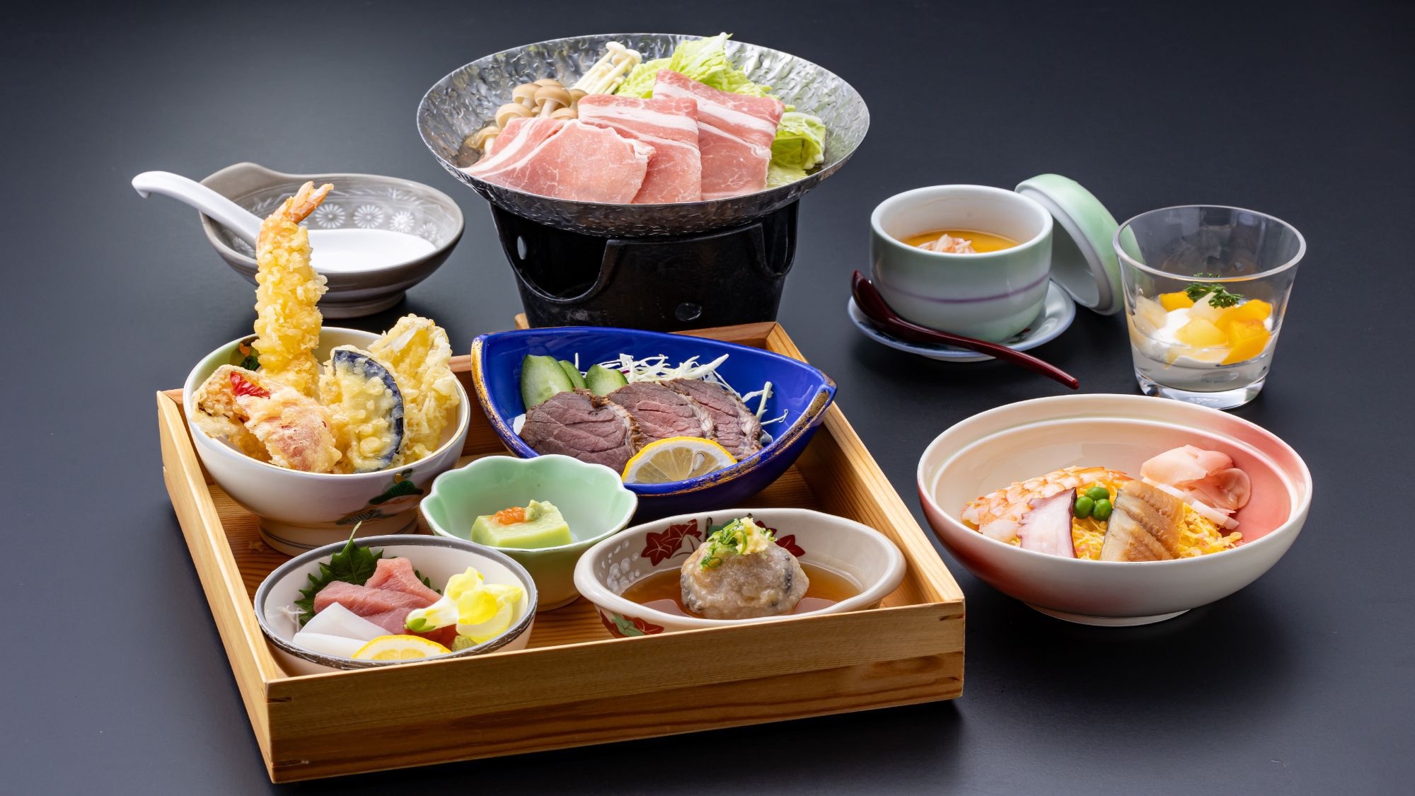 【期間限定プラン】 【季節のお手軽会席】岡山名物祭り寿司と自家製ローストビーフ付【夕朝食付】