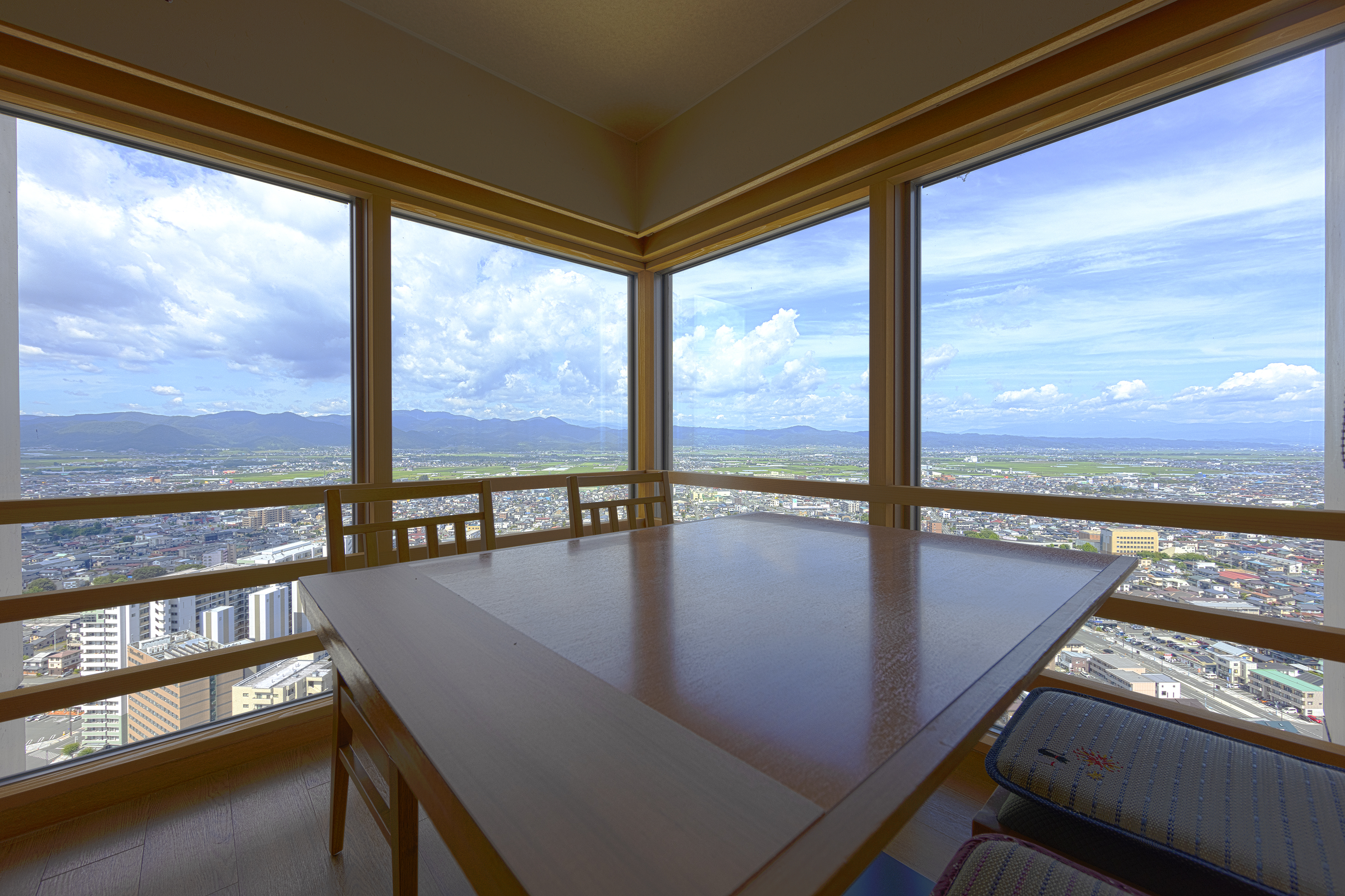 朝食専用会場からの眺望です