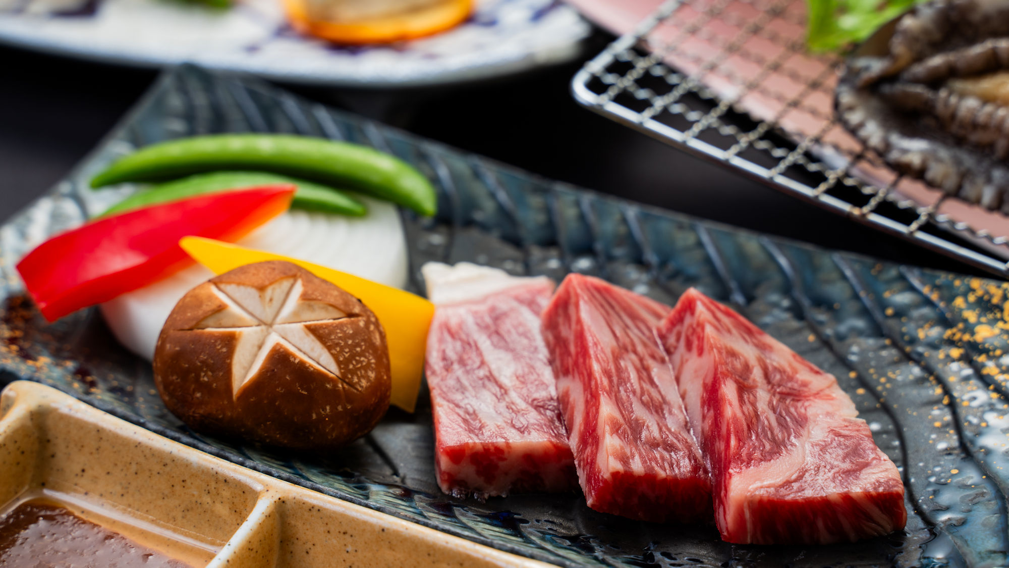 【までら会席】黒毛和牛の陶板焼イメージ（3～5月）