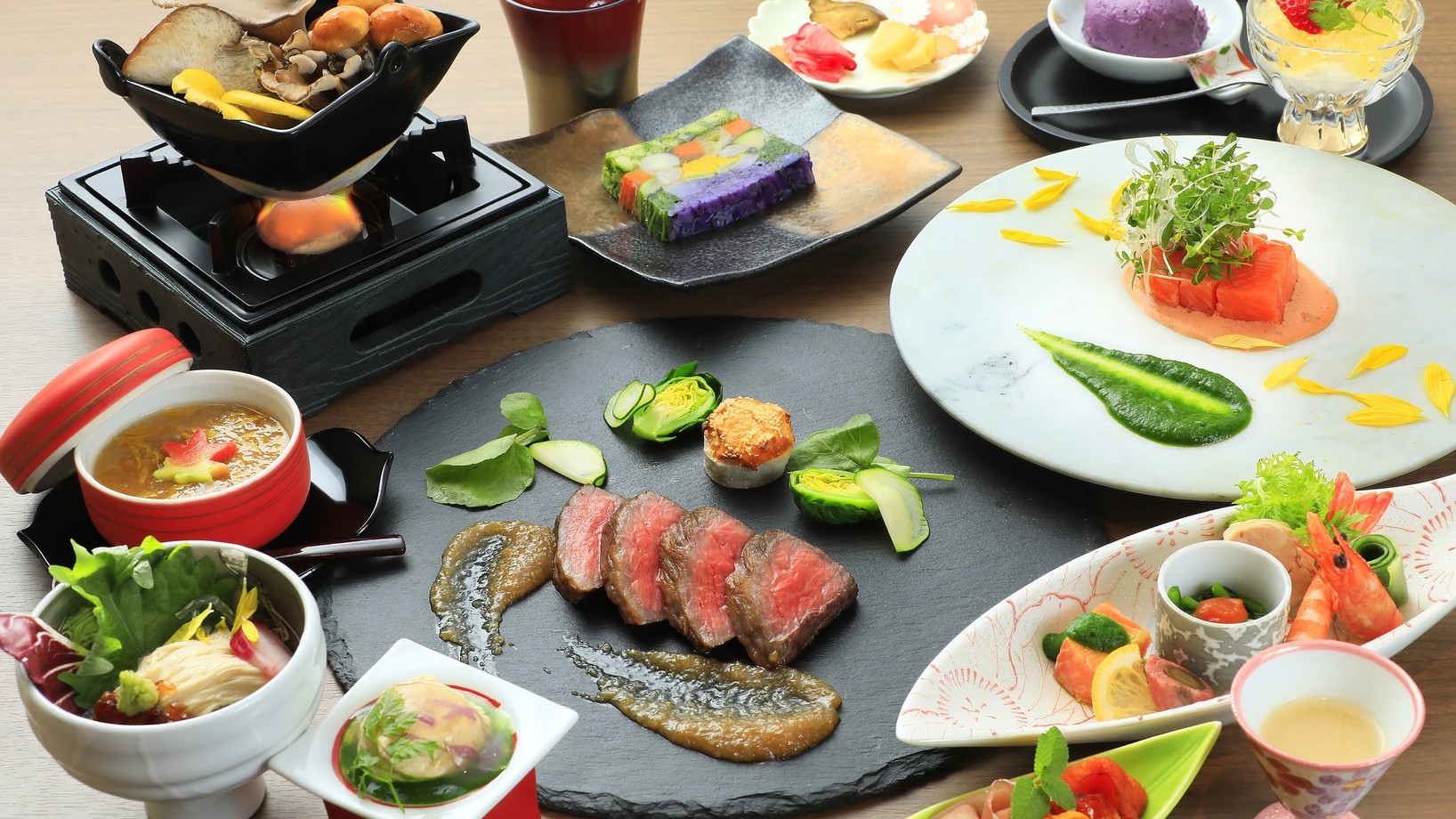 【部屋食（夕食）】雅味の夕べ　〜とちぎ和牛と旬の彩り〜