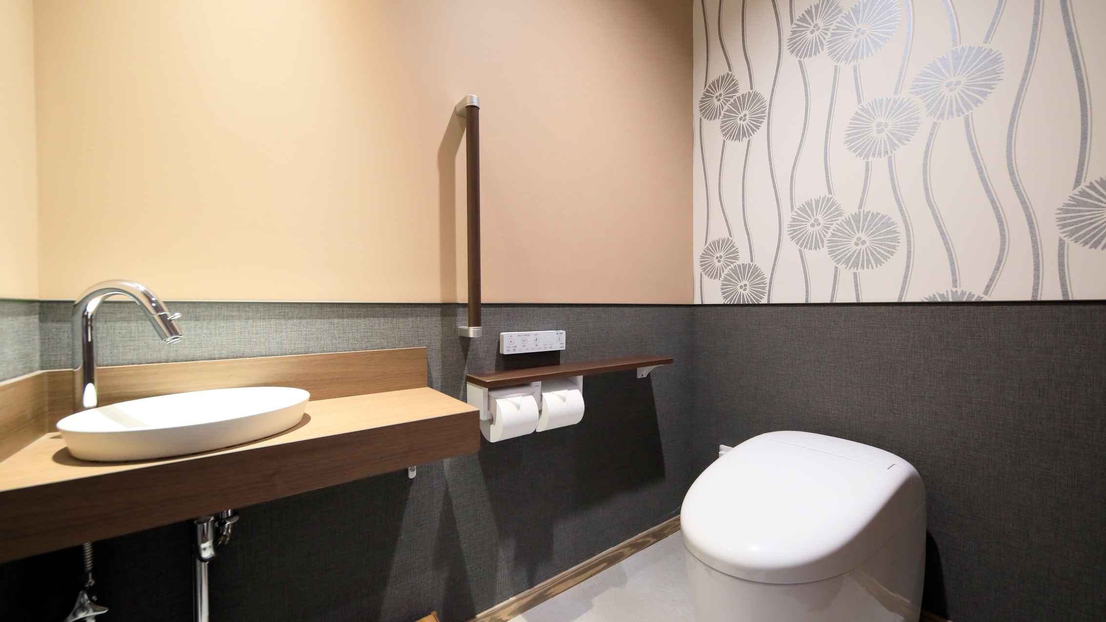 Suite<淡炭~AWASUMI~>和洋室ツイン60㎡+温泉露天風呂