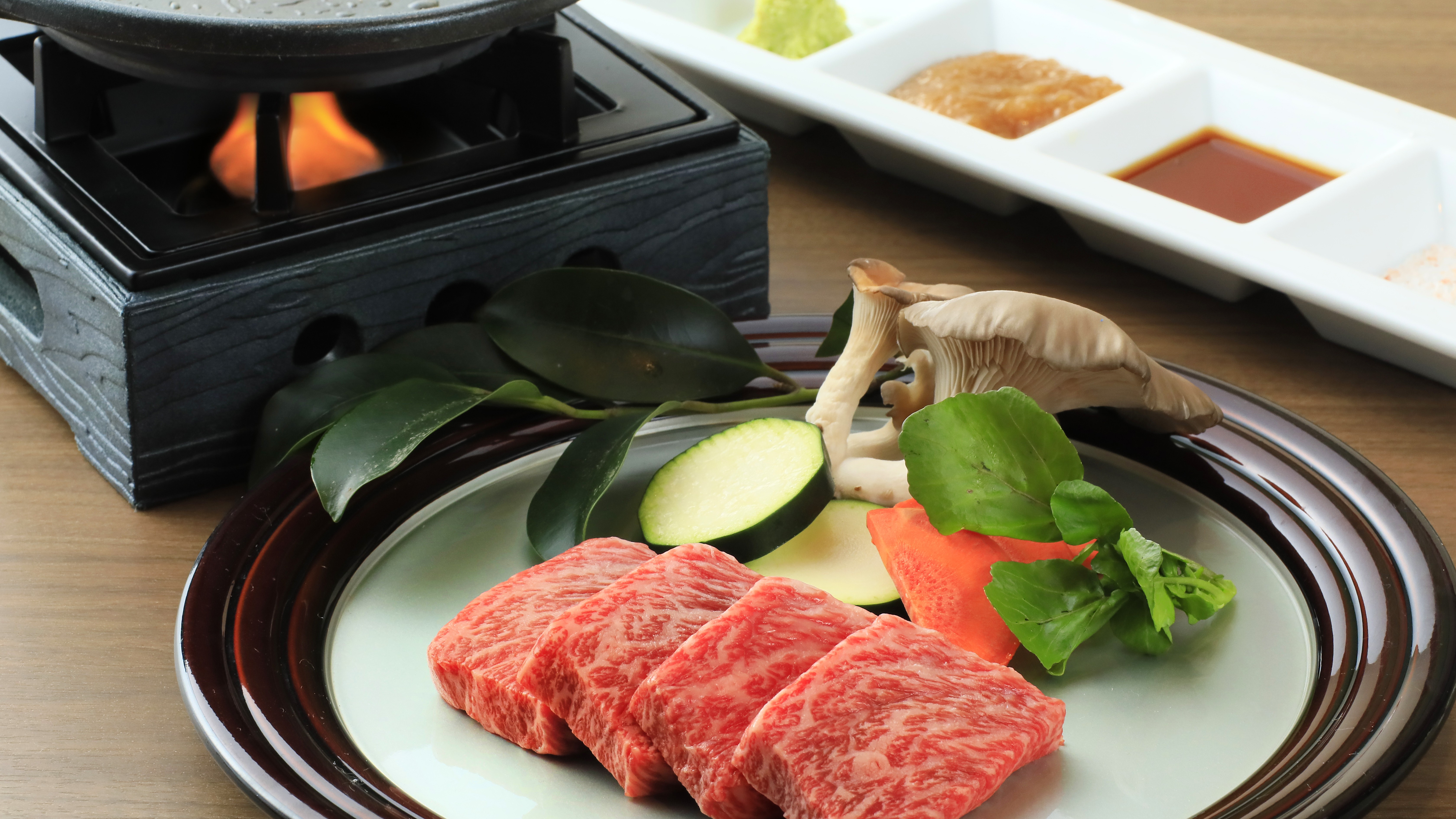 とちぎ和牛の陶板焼き