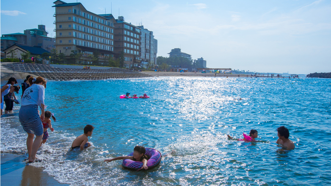 ◆夏休み☆家族旅行◆お子様歓迎花火付〜海水浴場へ徒歩４０歩♪迷ったらこれ！当館一番人気『地の物会席』