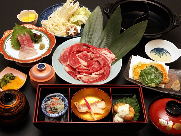 【2食付】牛すきしゃぶ会席　〜8/31