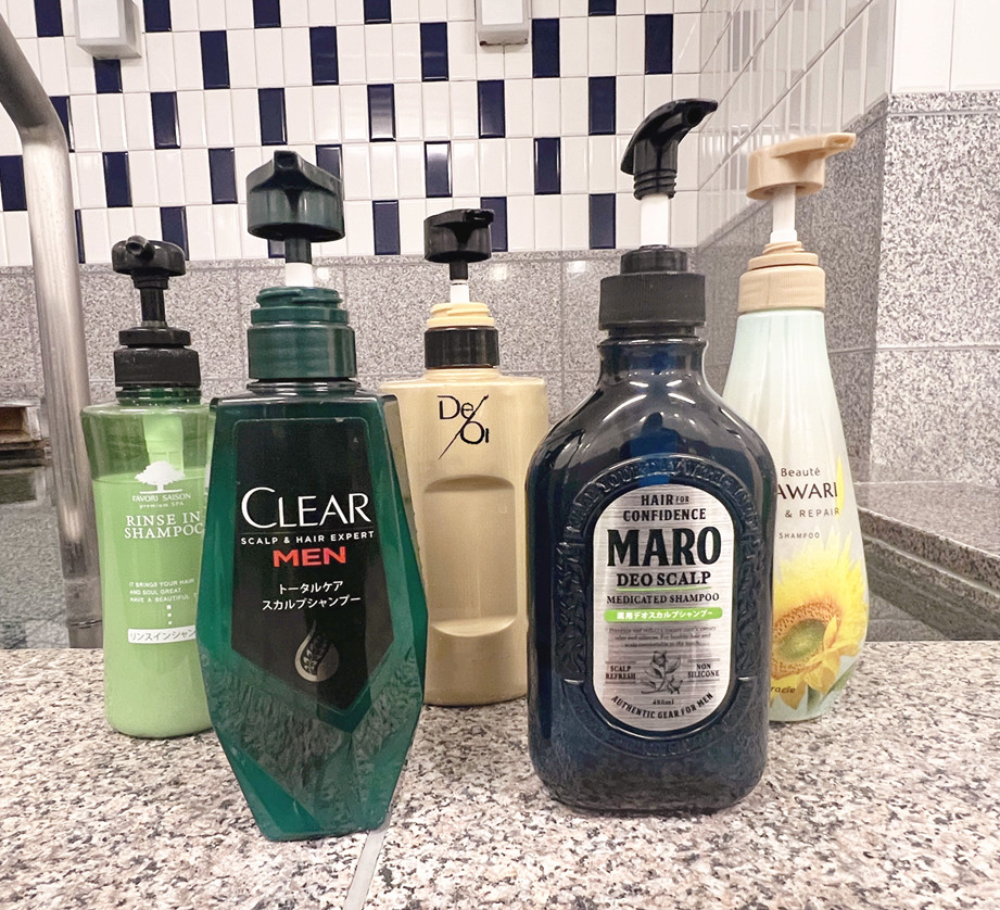 【男性浴場】シャンプーバー