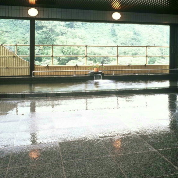 Panoramic hot spring