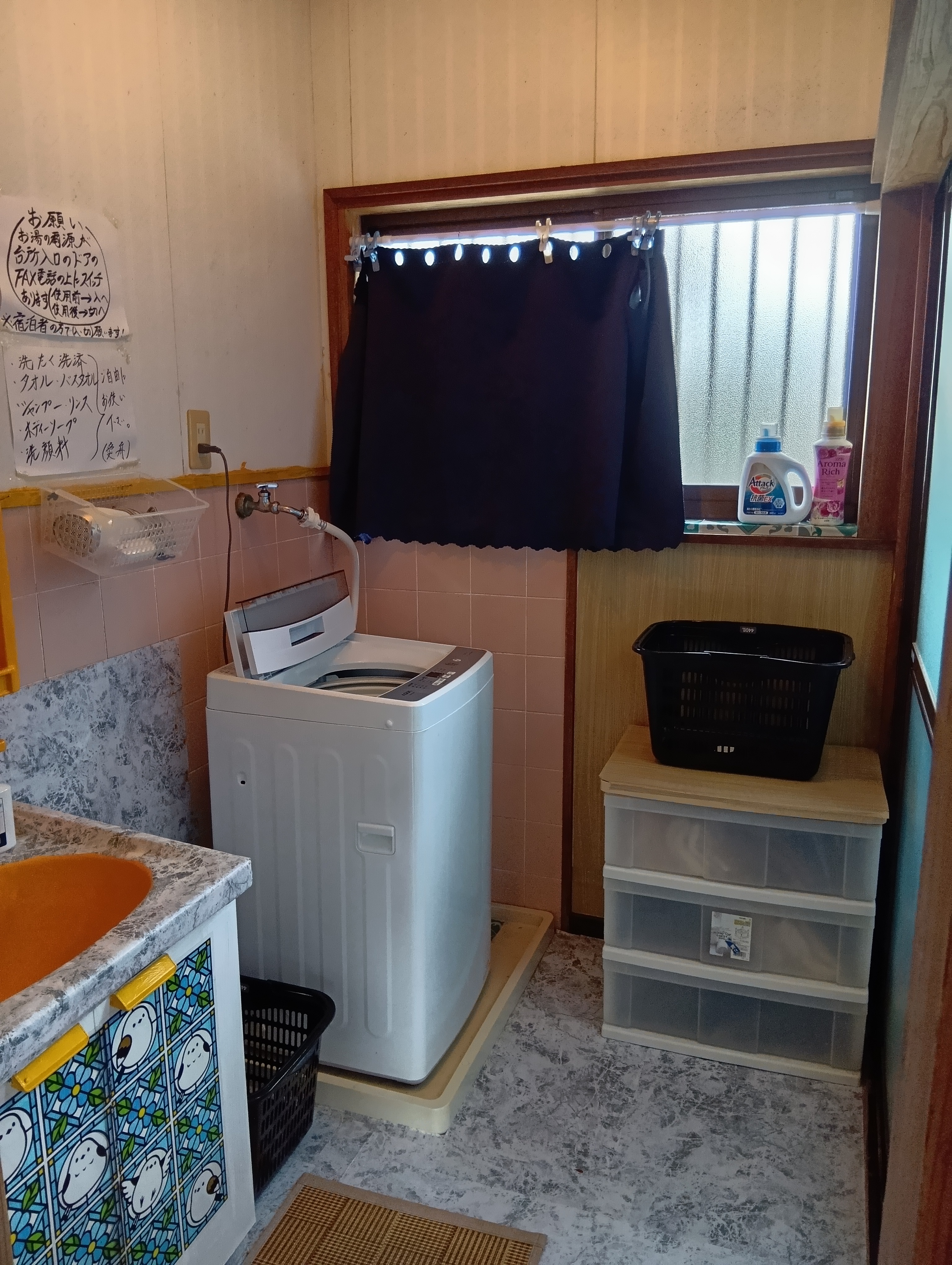 脱衣場、洗面所、洗濯機