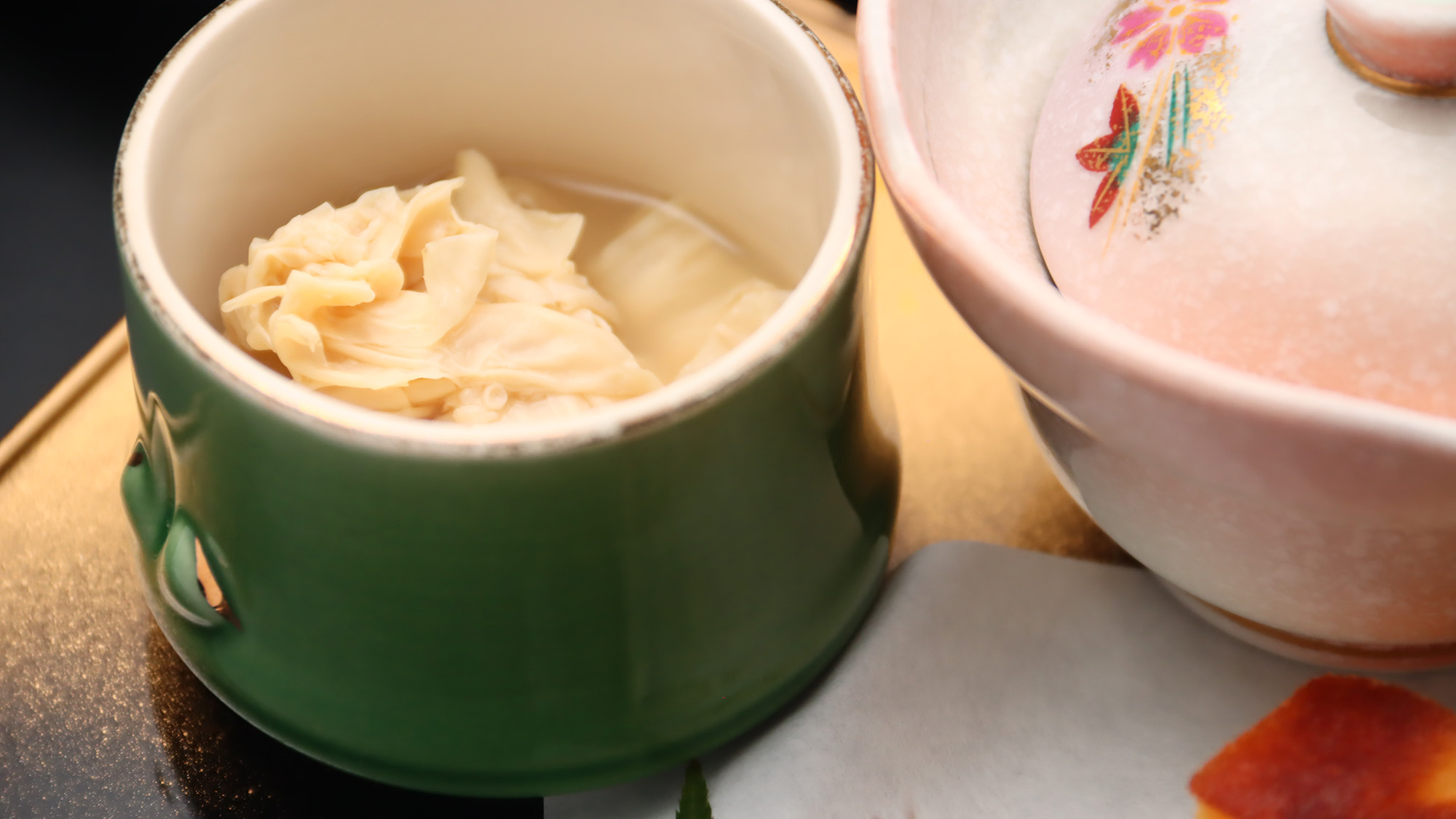 【お料理】 夕食 前菜　湯葉旨煮