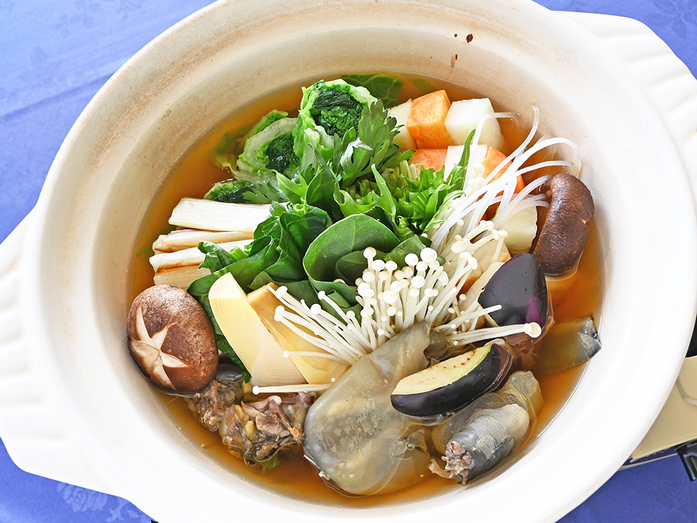 【すっぽん鍋】 夕食はコラーゲンたっぷりの★すっぽん鍋＜1泊2食付き＞
