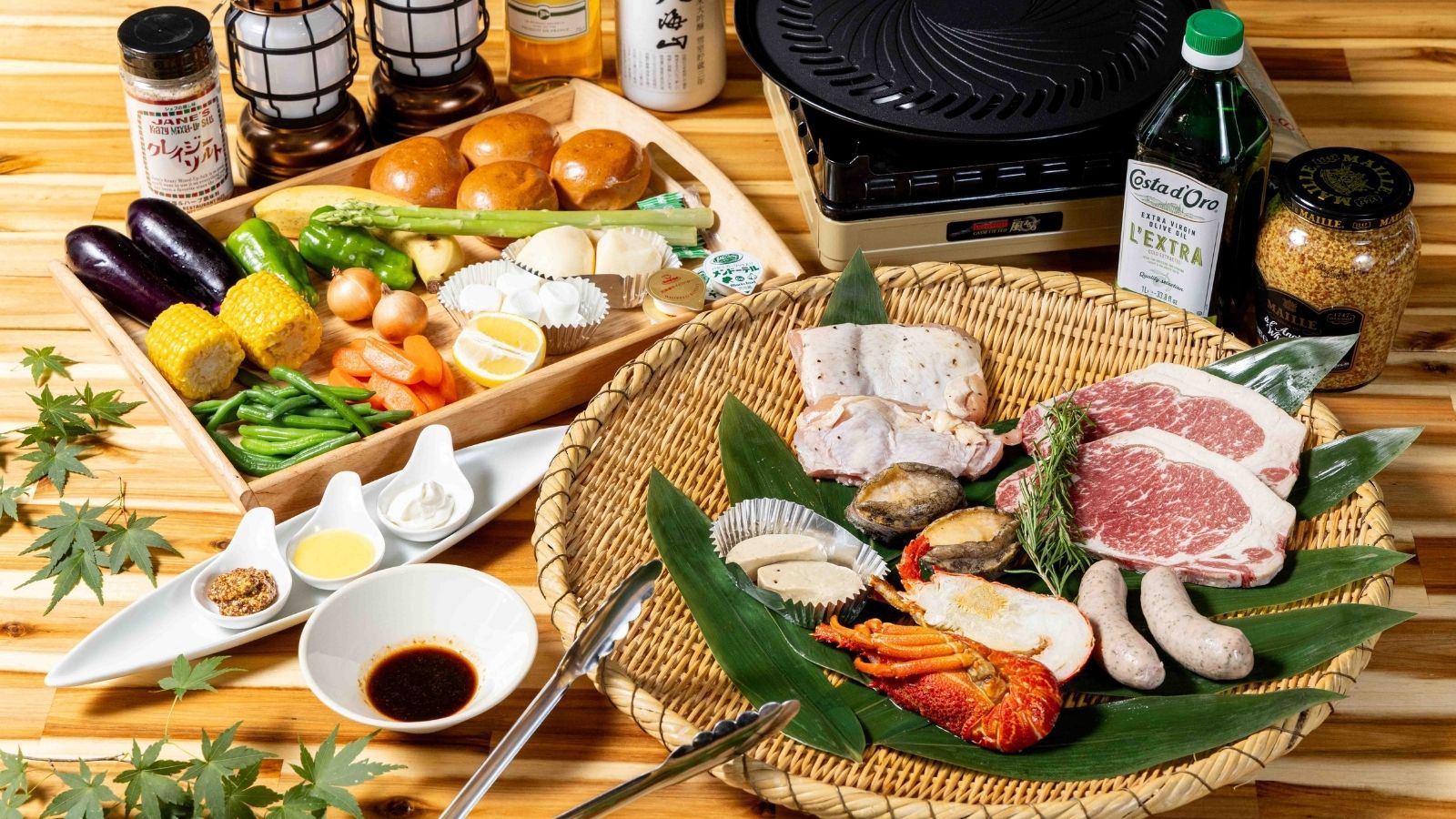 【プレミアムBBQ】フォアグラ+鮑+ロブスター+ステーキが付くワンランク上のBBQ！＜1泊2食付＞