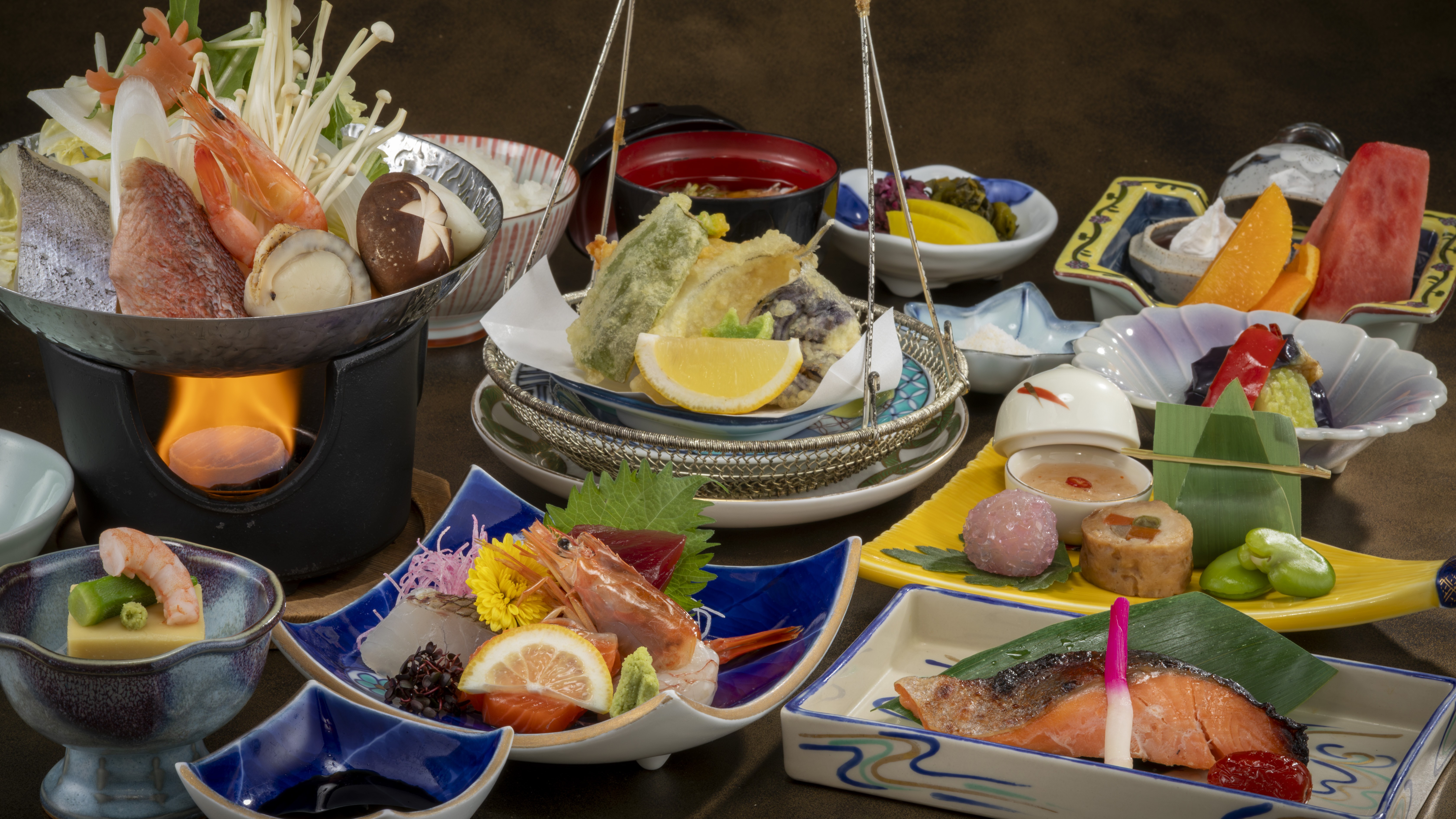 和懐石スタンダード夕食 ※内容は季節により異なります。