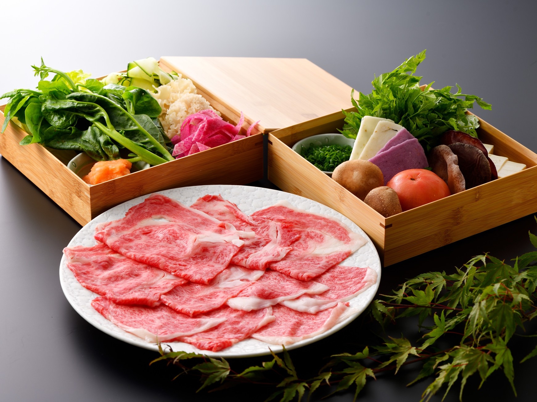 【冬限定最安値】2つの温泉露天風呂付離れ＆ブランド牛しゃぶ鍋懐石コース45100円〜⇒30000円〜