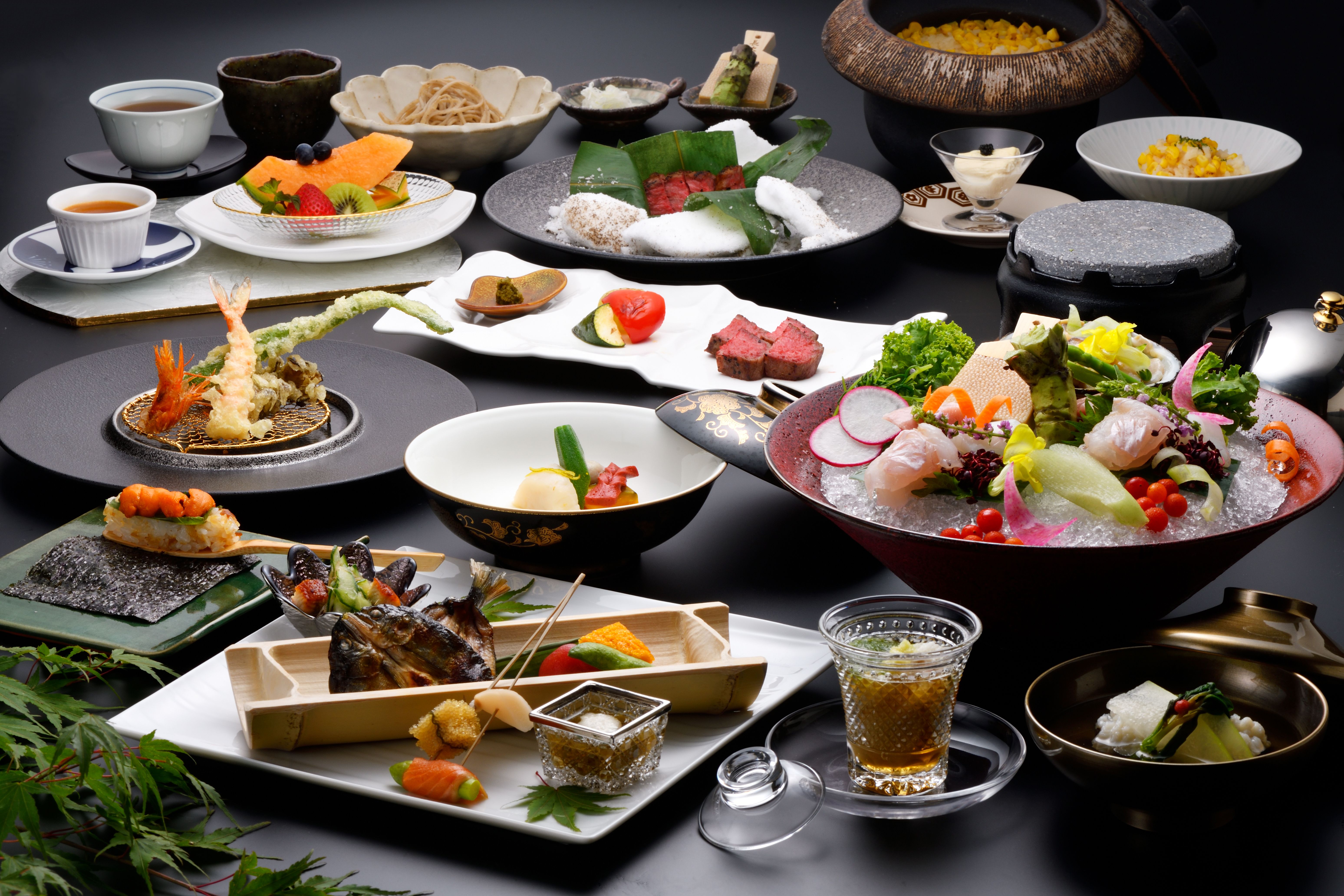 おひとり様16500円の「はなぶさ華遊コース」一例