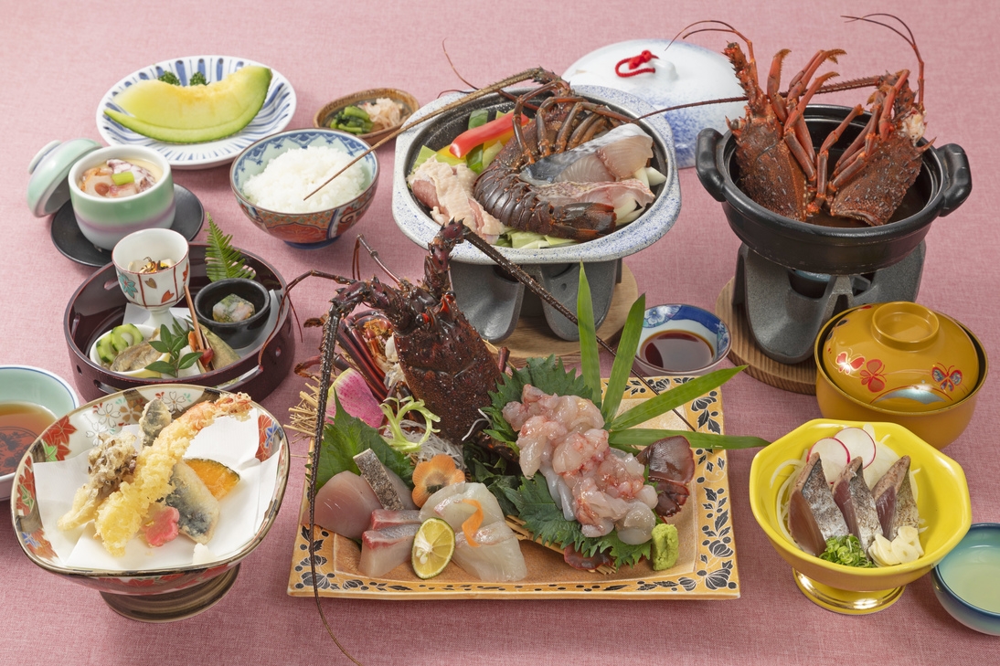 【伊勢海老祭り】ちょっと贅沢♪伊勢海老姿造り付◆伊勢海老潮騒の香り会席◆【1泊2食付】