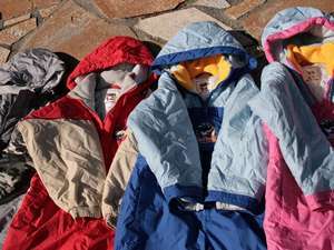 子供のレンタルウェアが充実しています