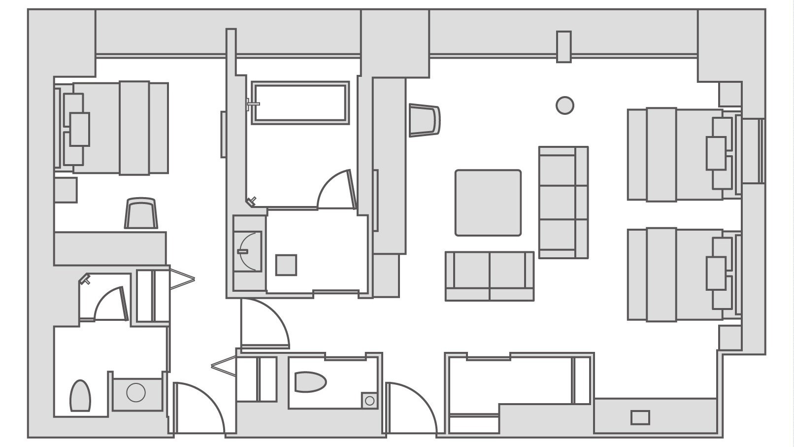 平面図　本館特別室　箱根（91平米）