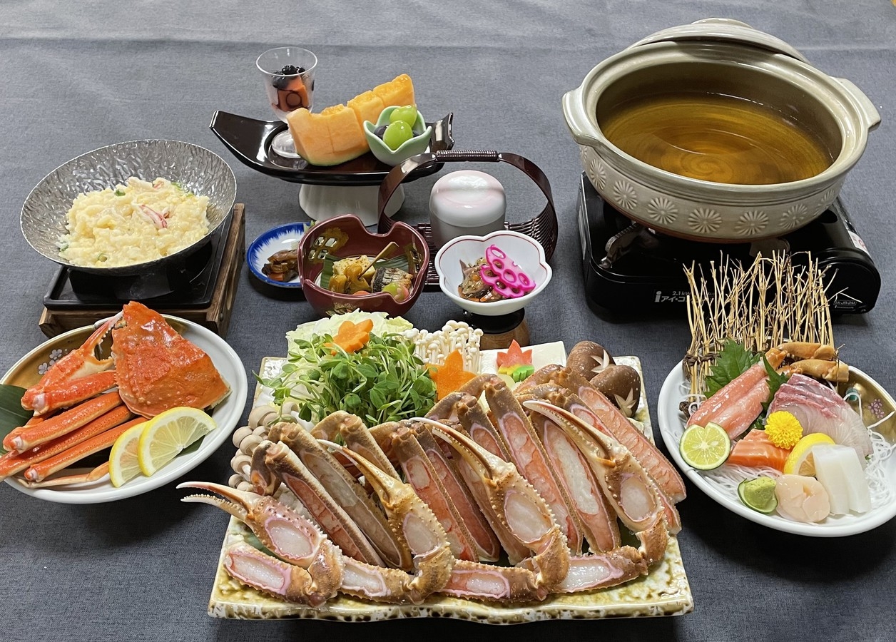 【蟹を堪能】冬の味覚！本ズワイガニをお鍋で♪♪★カニすき鍋会席プラン★かに1.5杯使用