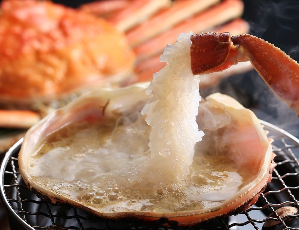 【日帰り】タグ付きの活松葉蟹が2杯相当付き♪♪★松葉蟹尽くし会席プラン★