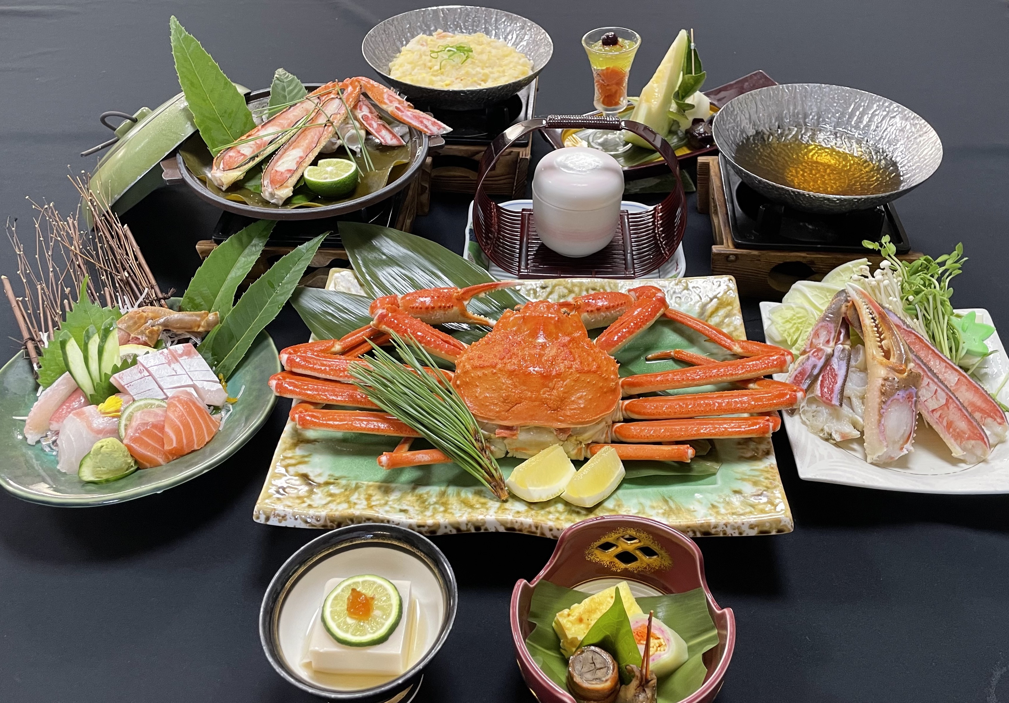 ずわいかに特別会席（１.７杯使用）