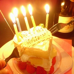 【記念日プラン】一緒に食べるハートケーキ