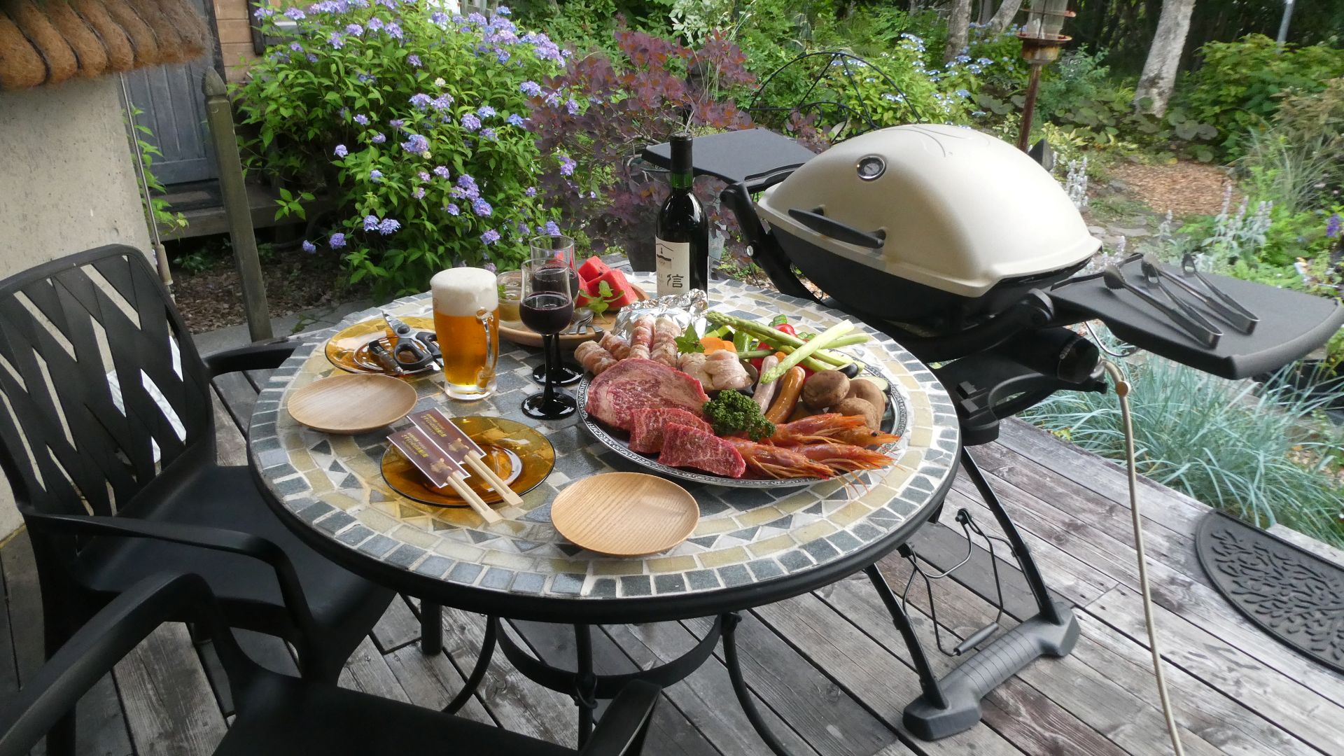 信州牛ステーキのガーデンバーベキュー⑥