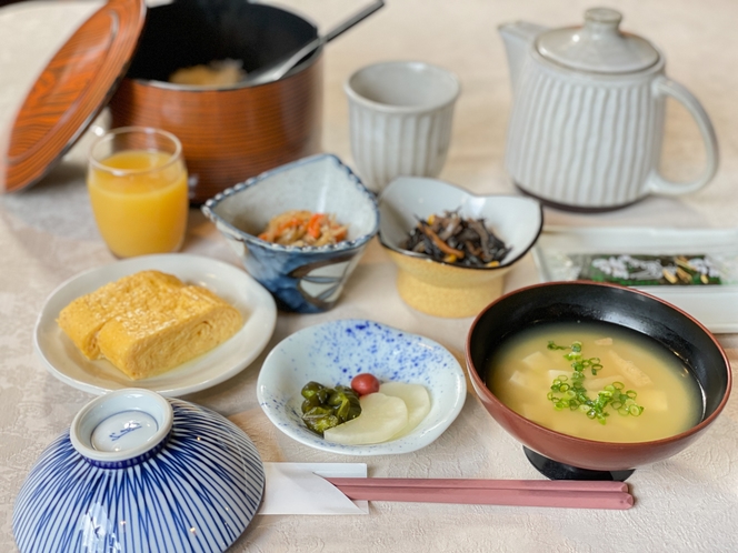 朝食メニューの一例