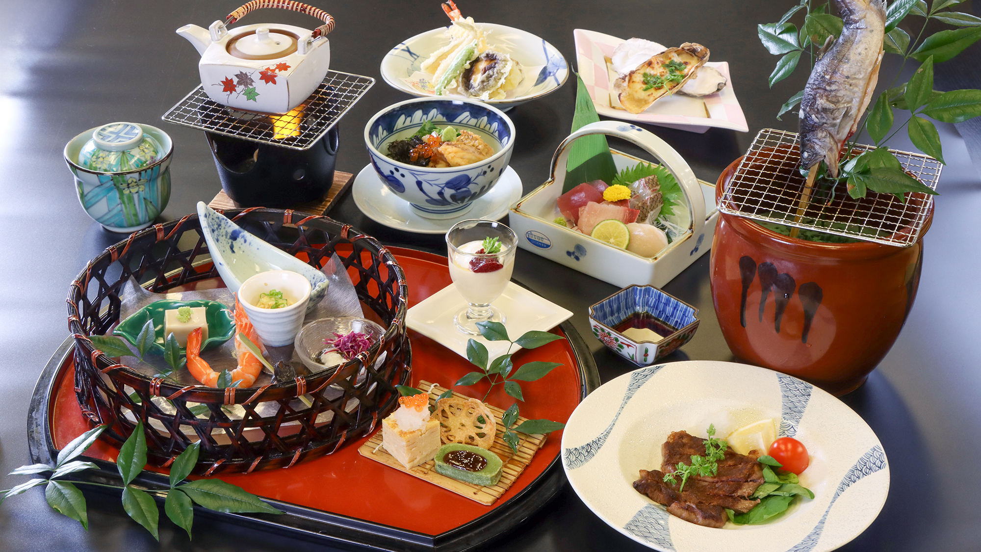 ＃≪夕食≫グレードアップ◆地元食材が贅沢に彩るワンランク上のコース