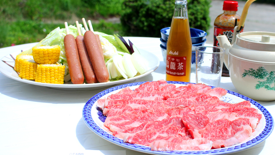 【満天の星空の下で炭火BBQ＆天体観測】 但馬牛で満腹〜♪ハチ北で夏を満喫+゜