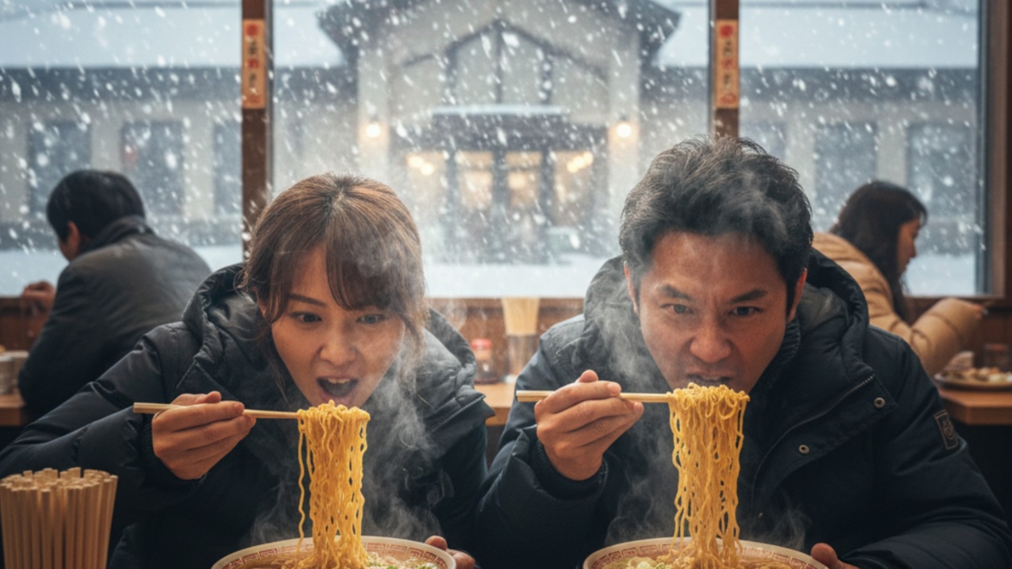 ホテル近くで旭川ラーメンを堪能！※イメージ